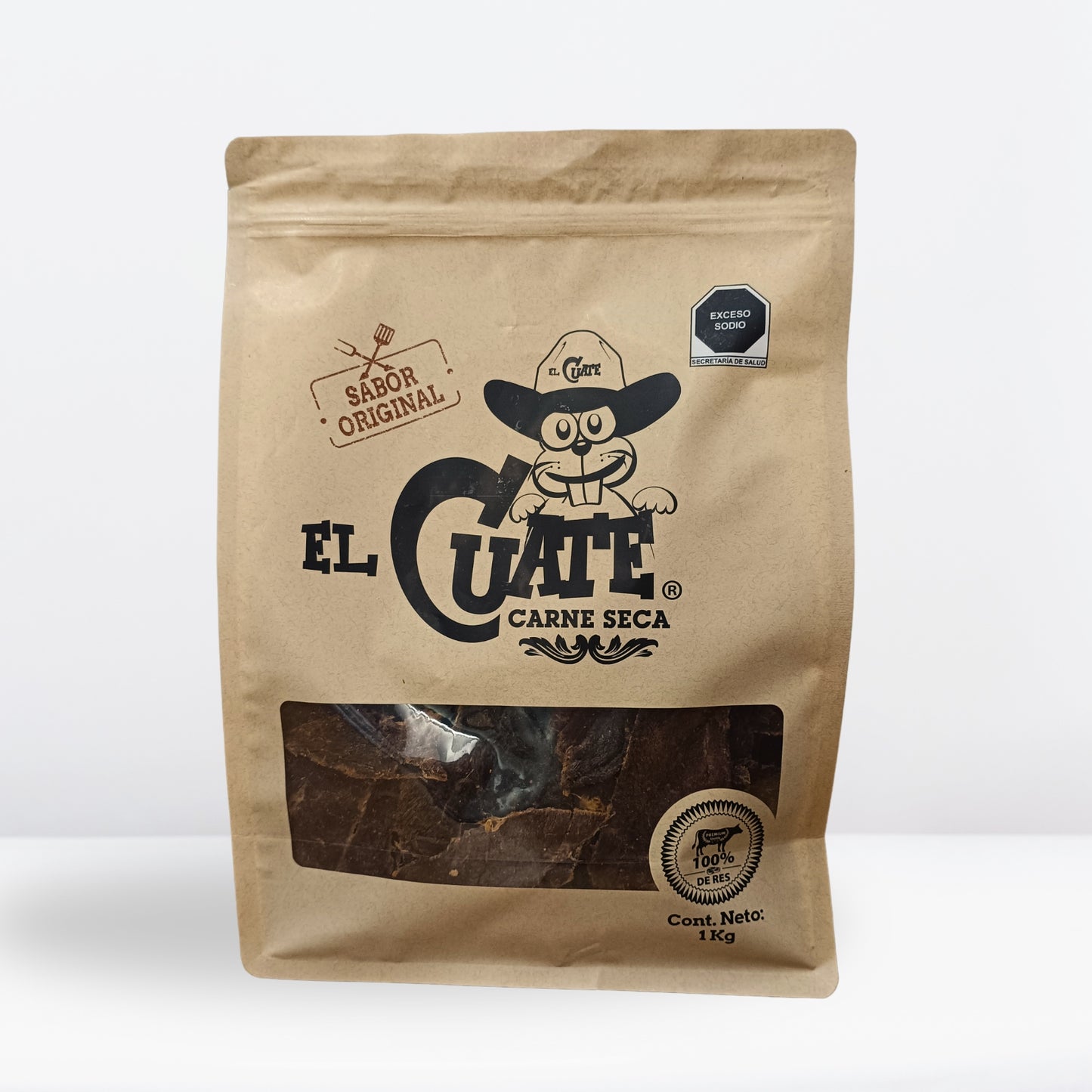 Carne seca original 1kg El Cuate®