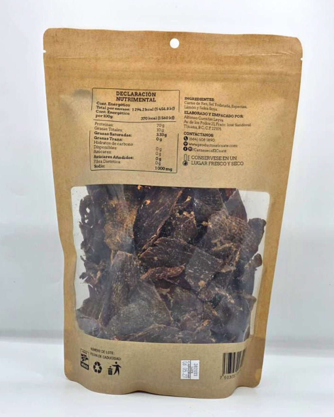 Carne seca original 350g El Cuate®